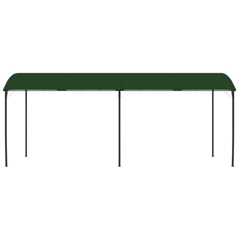 Gazebo 6 x 3 x 2,55 m Verde Tessuto e Alluminio 180 gsm - Foto 2