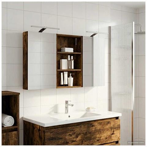 Set di Armadi da Bagno con porta 3 pcs 120 x 10,5 x 60,5 cm - Foto 2