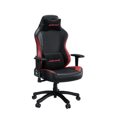 Luna Poltrona per gaming Seduta imbottita Nero, Rosso - Foto 1