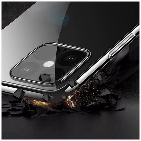 Custodia In Tpu Gelida Trasparente Con Telaio Metallico, Per Xiaomi Redmi Note 11 Pro + 5g / 11 Pro 5g / 11 Pro Nero - Foto 2