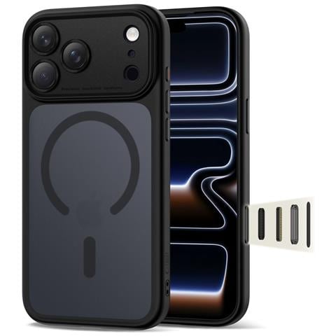 Custodia Per Iphone 17 Pro Con Magsafe Nera Opaca - Foto 1
