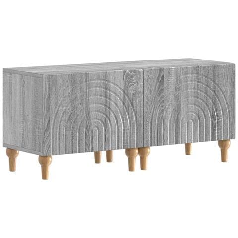 Mobile TV LED a 3 pezzi Sonoma grigio Legno ingegnerizzato - Foto 2