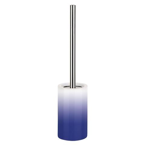 Portascopino Wc Tube Gradient Ø 105 X H. 420 Mm Azzurro Navy Sfumato Finitura Lucida - Tube-gradient 10.17967 - Foto 1