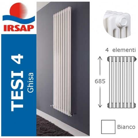 Radiatore Tesi Ghisa, Batteria 685/4, 4 Elementi, Bianco - Foto 1
