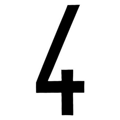 Numero4ades. T-6 8x3,5 Cm Nero - Foto 1