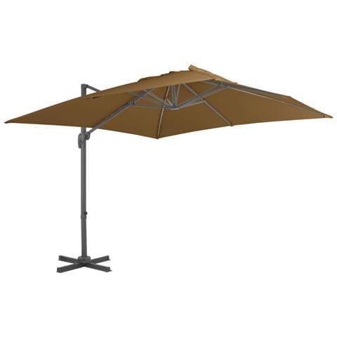 Ombrellone A Sbalzo Palo In Alluminio 300x300cm Grigio Talpa - Foto 1