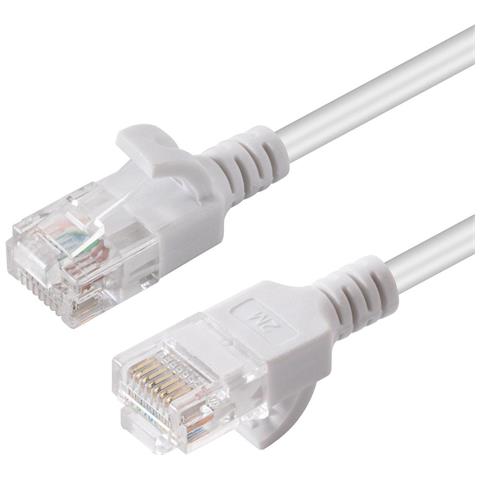 W125628002 Cavo Di Rete Bianco 10 M Cat6a U /utp [utp] (u /utp Cat6a Slim 10m White - Unshielded Network Cabl - Foto 2