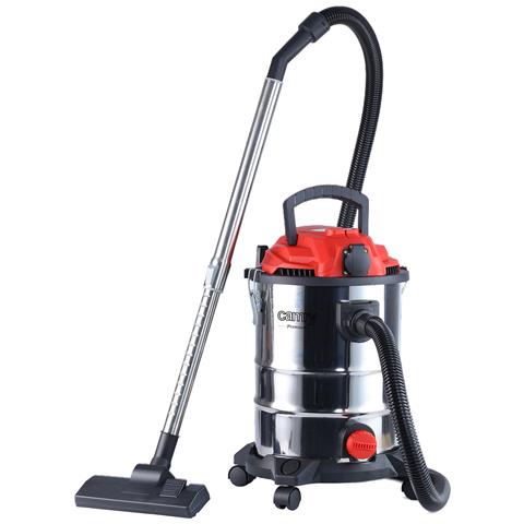 CAMRY - Cr7045 Aspirapolvere Industriale Professionale Solidi-liquidi,  Funzione Soffiante 25l 3400w Rosso / Acciaio Inossidabile - ePRICE