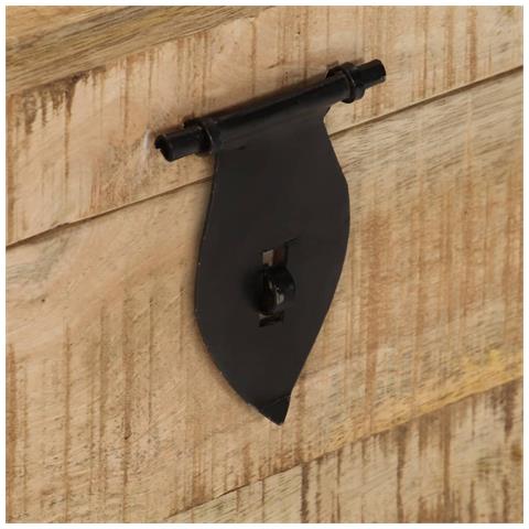 Cassapanca in Legno Massello di Mango Ruvido - Foto 2