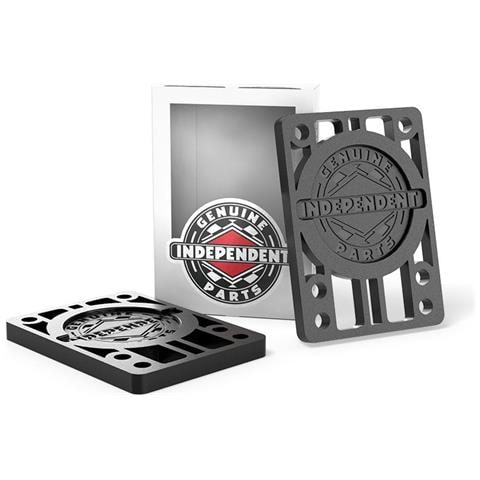 Genuine 1/4-inch Risers Black Pack Of 2 - Foto 1