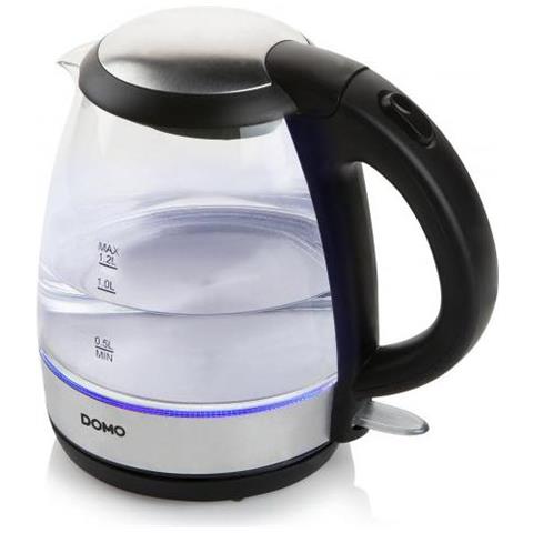 Do9218wk Bollitore Elettrico 1,2 L Nero, Argento 2200 W - Foto 2