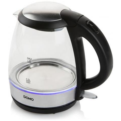 Do9218wk Bollitore Elettrico 1,2 L Nero, Argento 2200 W - Foto 3