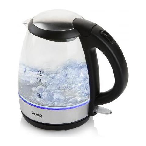 Do9218wk Bollitore Elettrico 1,2 L Nero, Argento 2200 W - Foto 1