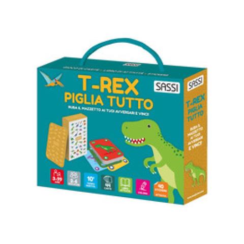Irena Trevisan - T-rex Piglia Tutto. Ediz. A Colori. Con 40 Stickers. Con 44 Carte - Foto 1