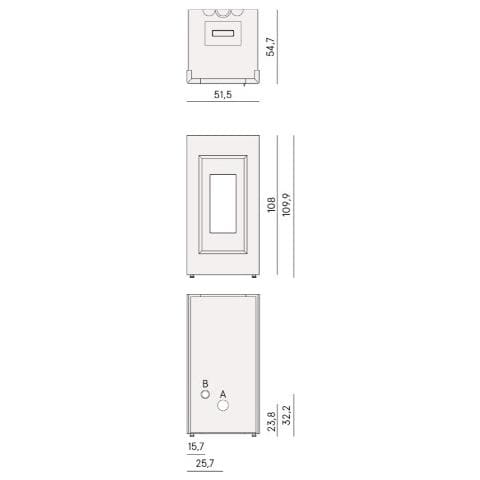 Stufa a Pellet Ventilata Prince 11 Dimensione Stanza 119 mq Tecnologia Flexit Wi-Fi Colore Antracite - Foto 5