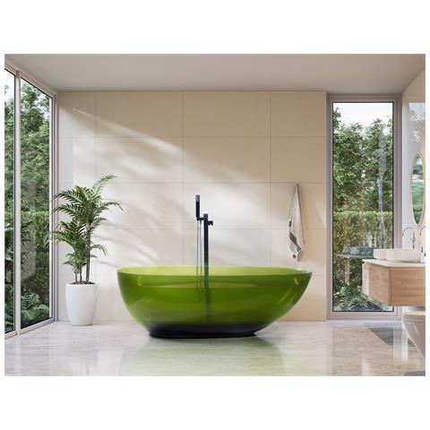 Vasca Da Bagno Freestanding Blancarena 170 X 78 Cm Verde - Foto 1