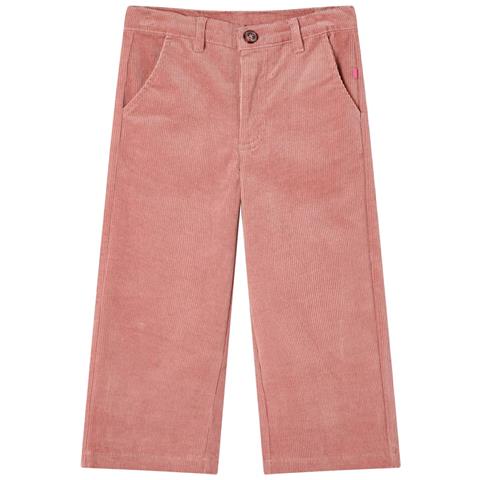 Pantaloni Per Bambini In Velluto A Coste Rosa Antico 140 - Foto 1