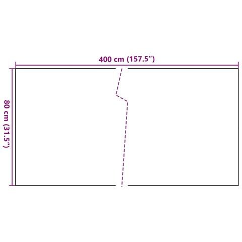 Paravento Da Balcone Nero 400x80 Cm In Polyrattan - Foto 2