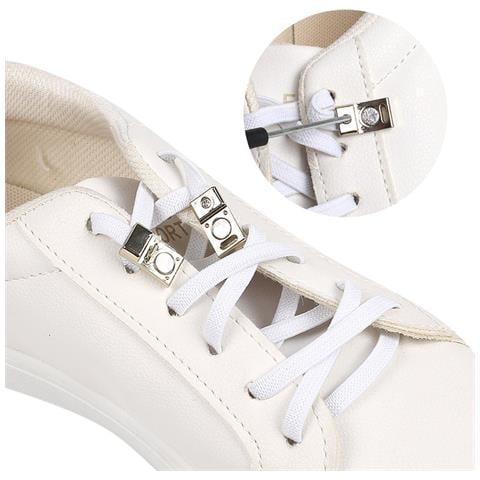 Lacci Elastici Senza Lacci Per Scarpe Da Ginnastica, Stringhe Magnetiche Per Scarpe White - Foto 1