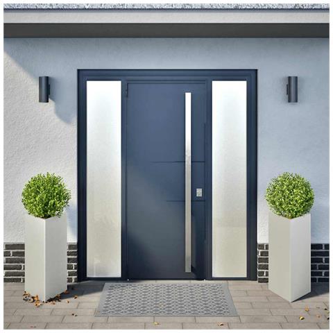 Fioriere da Giardino 2 pz Triangolari 40x40x75 cm Acciaio Inox - Foto 2