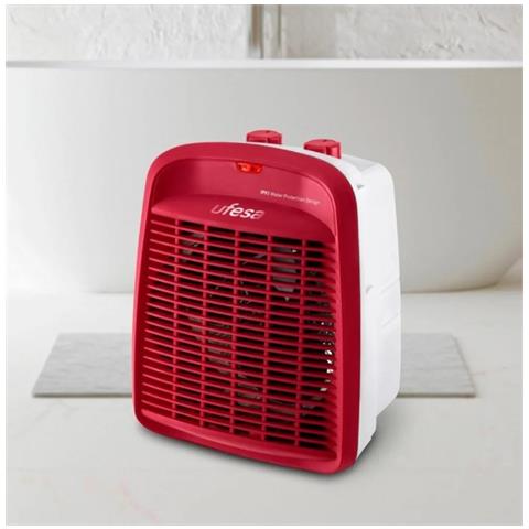 Termoventilatore con 2 Livelli di Calore Potenza 2000 W Colore Rosso - Foto 3