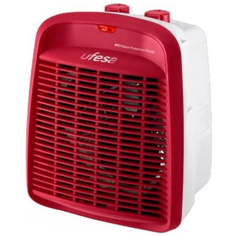 Termoventilatore con 2 Livelli di Calore Potenza 2000 W Colore Rosso - Foto 1