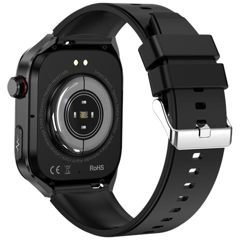Smartwatch, Ecg, Frequenza Cardiaca, Pressione Sanguigna, Sonno, Contapassi, Cinturino In Silicone Black - Foto 2