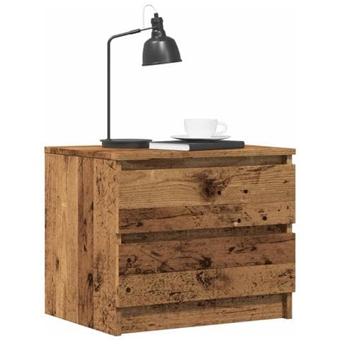 Comodino Legno Antico 50x40x43.5 Cm In Legno Multistrato - Foto 1