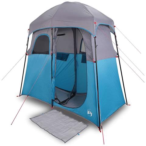 Tenda da Doccia per 2 Persone Blu Impermeabile - Foto 1