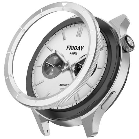 Lunetta In Acciaio Inossidabile Per Xiaomi Watch S4/s3 Scala Nera - Foto 1