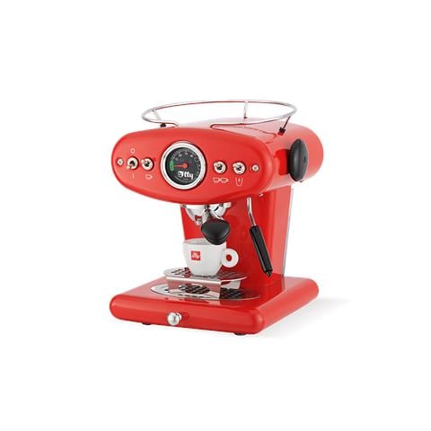 Macchina da Caffè Espresso Automatica Trio X1 Anniversary ESE & Ground Serbatoio 1 Lt. Potenza 1200 Watt Colore Nero, Rosso, Acciaio Inox - Foto 2