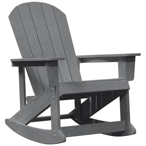 Sdraio Adirondack Grigio Chiaro 73.5x92x90 cm HDPE - Foto 1