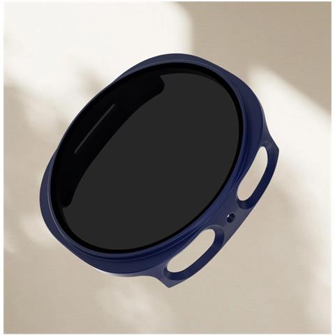 Custodia Protettiva Anti-spionaggio 44mm Compatibile Con Samsung Watch8, Pc Resistente, Colore Blu Scuro Blue M - Foto 2