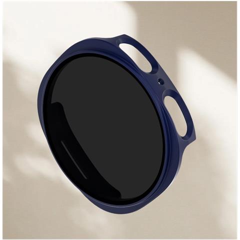Custodia Protettiva Anti-spionaggio 44mm Compatibile Con Samsung Watch8, Pc Resistente, Colore Blu Scuro Blue M - Foto 3