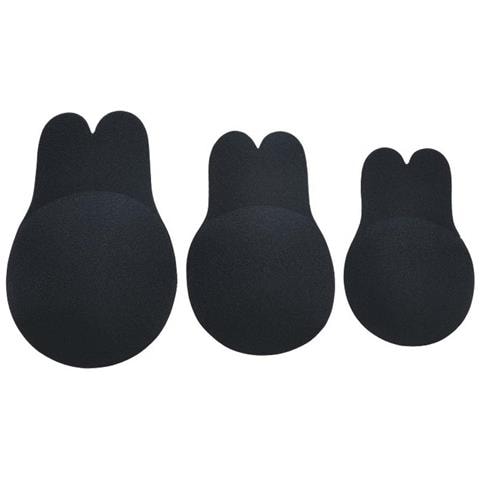 Copri Capezzoli A Forma Di Orecchie Di Coniglio In Silicone: Invisibili, Traspiranti E Sollevanti Black Xxxl - Foto 1