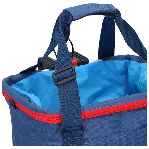 Cestino 15l Per Bicicletta Rimovibile Con Manici E Chiusura Con Cerniera, Blu - Foto 5