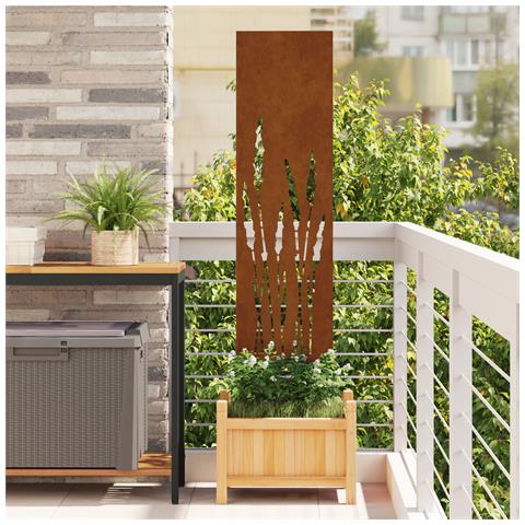 Pannello Decorativo da Giardino Altro Ruggine 32 x 140 cm - Foto 2