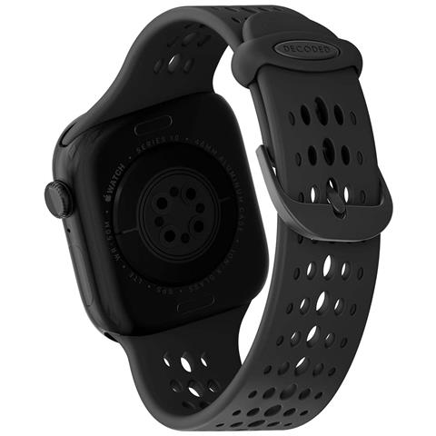 Bracciale Ares O Per Apple Watch 38-42mm In Silicone, Nero - Foto 2