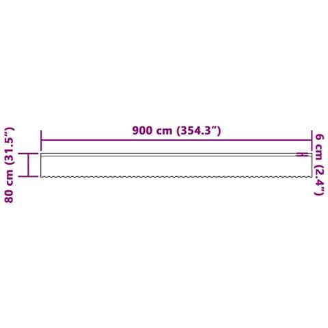 Tende con tende Bianco 500x100cm Poliestere - Foto 8