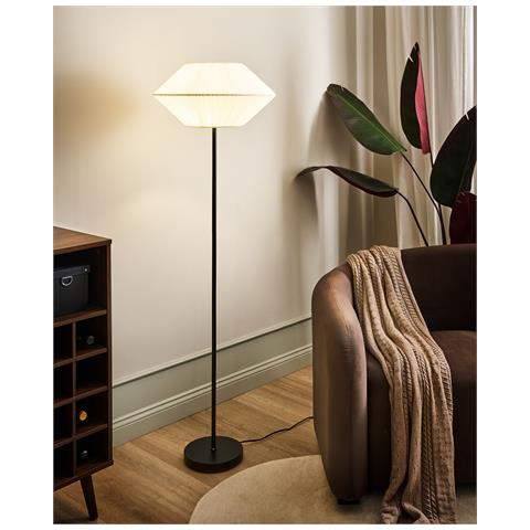 Lampada Da Pavimento Maketsi Metallo Nero - Foto 1