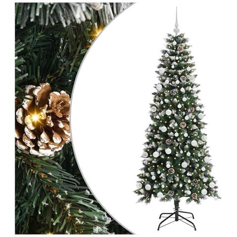Albero di Natale artificiale con 300 LED Verde 180 cm - Foto 1