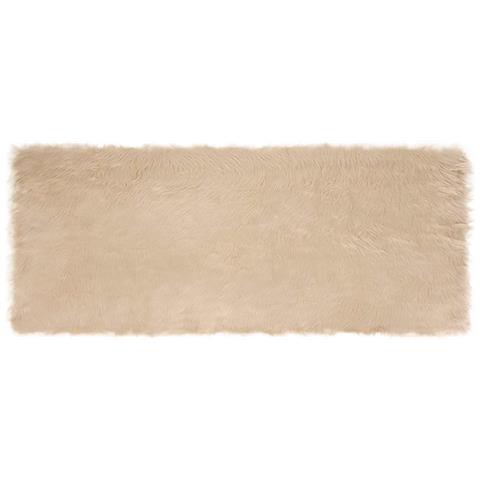 Tappeto Pecora Tafalla Beige 80 x 200 cm Poliestere - Foto 1