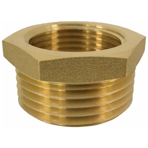Riduttore In Ottone Filettato  Raccordo Idraulico 1/2  X 3/8 - Foto 1