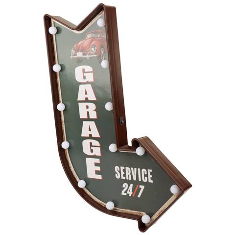 Placca Da Muro Luminosa In Plastica Blu 43x64x10h - Foto 1