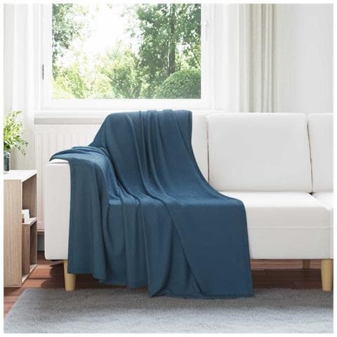 Coperte da Pile 24 pcs Blu navy 170 x 130 cm Panno - Foto 2