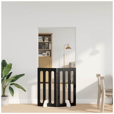 Recinto pieghevole per animali 2 pcs Rovere Nero - Foto 2