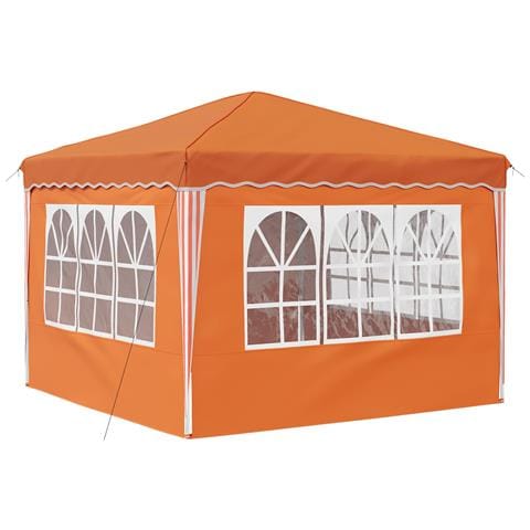 Tenda per feste a pop-up 288 x 288 x 245 cm Arancione - Foto 9