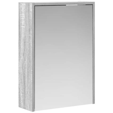 Mobiletto per specchio da bagno Grigio Sonoma 43 x 16 x 62.5 cm - Foto 1