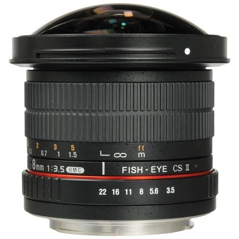 SY83NI Obiettivo Fisheye 8 mm f / 3.5 UMC CS II per Nikon - Foto 6
