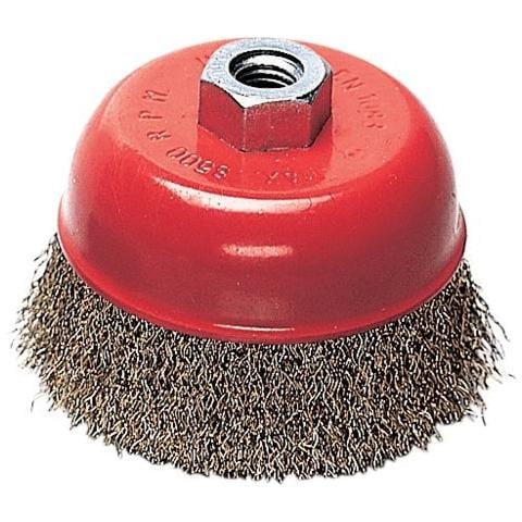 Spazzola a Tazza per Smerigliatrice Filo acciao 0,3 mm Ø 65X24 mm Filetto 14Ma - Foto 1